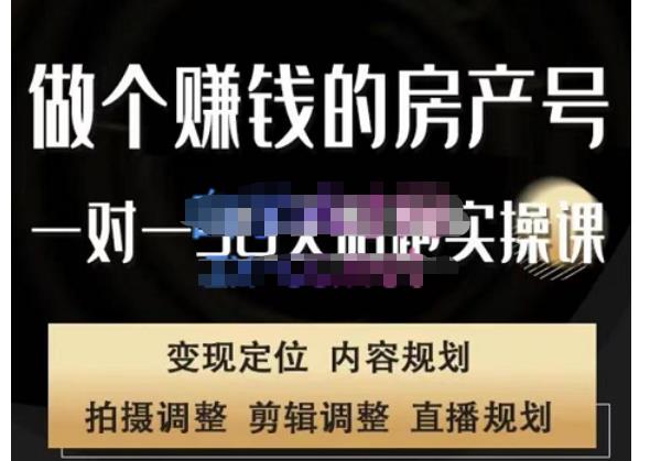 刘广标·同城房产号线上陪跑课，拍摄、剪辑、写文案、直播，做一个具有潜力价值的房产号-一起网赚吧