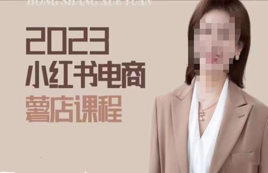 2023小红书电商课，新手小白从0~1玩转小红书薯店电商-一起网赚吧