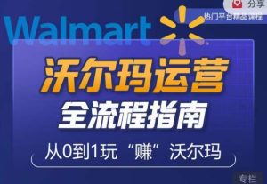 沃尔玛店铺前期运营从零到一最全指南，全面挖掘沃尔玛入门盲区，深度打造新手实操技巧-一起网赚吧