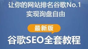 谷歌SEO实战教程：如何让你的网站在谷歌排名第一，内容从入门到高阶，适合个人及团队-一起网赚吧