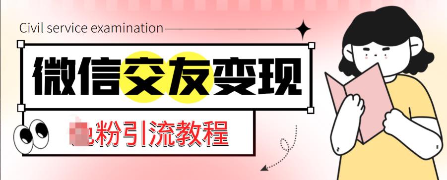 微信交友变现项目，吸引全网LSP男粉精准变现，小白也能轻松上手，日入500+-一起网赚吧