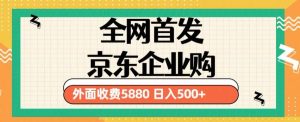 3月最新京东企业购教程，小白可做单人日利润500+撸货项目（仅揭秘）-一起网赚吧
