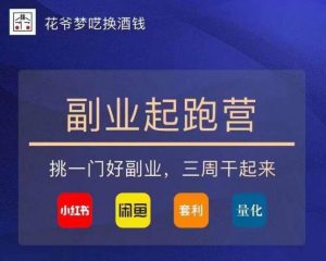 花爷-副业起跑营第2期,挑一门好副业,三周干起来(闲鱼|小红书|量化|套利)-一起网赚吧