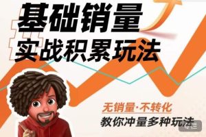 内功丨淘系基础销量实战积累玩法，无销量·不转化，教你冲量多种玩法-一起网赚吧