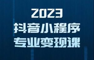 2023年抖音小程序变现保姆级教程，0粉丝新号，无需实名，3天起号，第1条视频就有收入-一起网赚吧