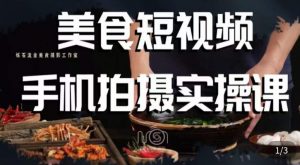 烁石·美食视频手机拍摄实操课，​美食摄影理论、手机拍摄相关设置、剪辑调色、布光原理等内容-一起网赚吧