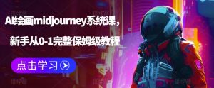 AI绘画midjourney系统课，新手从0-1完整保姆级教程-一起网赚吧