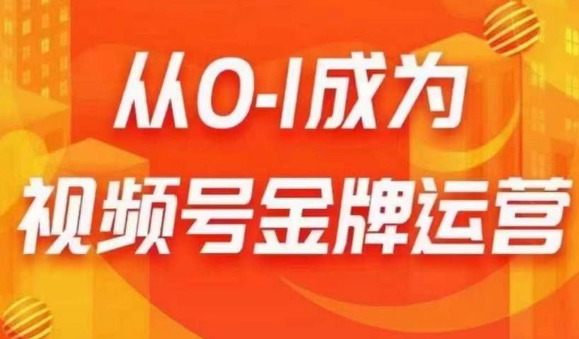 从0-1成为视频号金牌运营，微信运营/账号内容/选品组货/直播全案/起号策略，我们帮你在视频号赚到钱-一起网赚吧