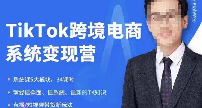 嘉伟5月新课《TiKToK跨境电商变现营》跨境电商系统传授TikTok玩法，从小白到高手，真正的电商实战课程-一起网赚吧