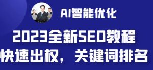 2023最新网站AI智能优化SEO教程，简单快速出权重，AI自动写文章+AI绘画配图-一起网赚吧