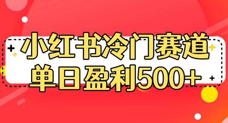 小红书冷门赛道，单日盈利500+【揭秘】-一起网赚吧