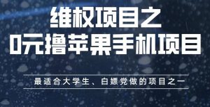 维权项目之0元撸苹果手机项目，最适合大学生、白嫖党做的项目之一【揭秘】-一起网赚吧