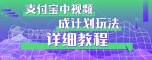 避坑玩法：支付宝中视频分成计划玩法实操详解【揭秘】-一起网赚吧