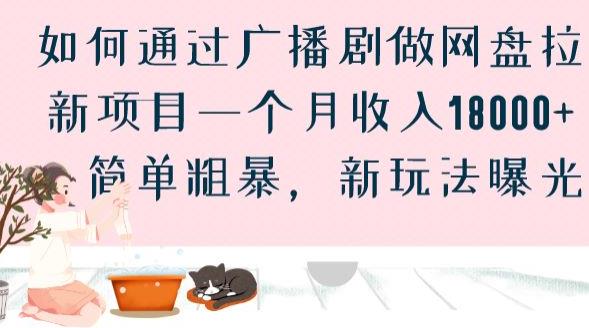 如何通过广播剧做网盘拉新项目一个月收入18000+，简单粗暴，新玩法曝光【揭秘】-一起网赚吧