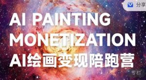 蛮驴·AI绘画变现陪跑营，快速产出可商业变现的图-一起网赚吧