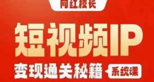 网红校长短视频IP变现通关秘籍｜系统课，产品篇，短视频篇，商业篇，私域篇，直播篇-一起网赚吧