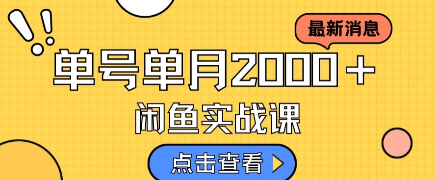最新闲鱼日入500＋，虚拟资料变现喂饭级讲解-一起网赚吧