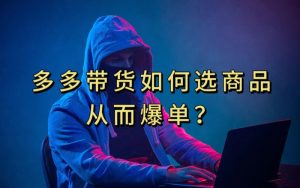 多多视频带货选什么商品链接才能爆单，10分钟教会你，爆单不是浮云【揭秘】-一起网赚吧