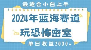 2024年蓝海赛道玩恐怖密室日入2000+,无需露脸,不要担心不会玩游戏,小白直接上手,保姆式教学【揭秘】-一起网赚吧