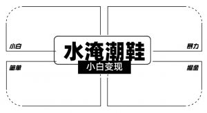 2024全新冷门水淹潮鞋无人直播玩法，小白也能轻松上手，打爆私域流量，轻松实现变现【揭秘】-一起网赚吧