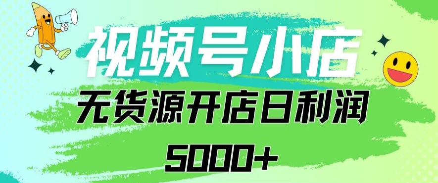 视频号无货源小店从0到1日订单量千单以上纯利润稳稳5000+【揭秘】-一起网赚吧