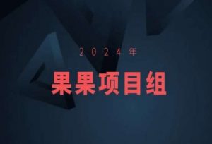 2024年果果项目组项目合集-果果最新项目-一起网赚吧