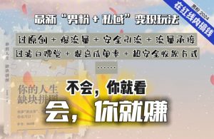 2024，“男粉+私域”还是最耐造、最赚、最轻松、最愉快的变现方式【揭秘】-一起网赚吧