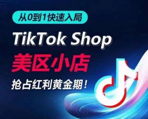 从0到1快速入局TikTok美区小店,快速抢占流量黄金期,开启日出千单之旅-一起网赚吧