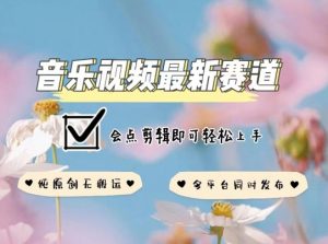 音乐视频赛道最新玩法，纯原创不违规，可所有平台同时发布，会点剪辑即可轻松拿捏【揭秘】-一起网赚吧