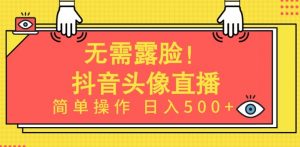 无需露脸，Ai头像直播项目，简单操作日入500+【揭秘】-一起网赚吧