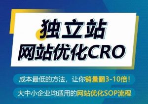 独立站网站优化CRO,成本最低的方法,让你销量翻3-10倍-一起网赚吧