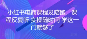 小红书电商课程及陪跑，课程反复听 实操随时问 学这一门就够了-一起网赚吧