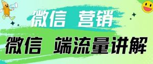 4.19日内部分享《微信营销流量端口》微信付费投流【揭秘】-一起网赚吧
