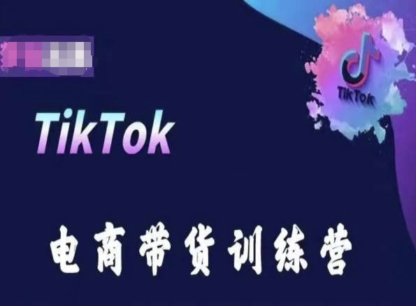 TikTok电商带货训练营，跟随时代潮流，跨境掘金-一起网赚吧