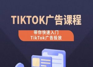 TikTok广告投放课程，从0-1实操课，带你快速入门TikTok广告投放-一起网赚吧