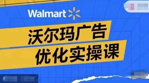 沃尔玛广告优化实操课，广告报告实操讲解，广告如何提高转化和ROAS等-一起网赚吧