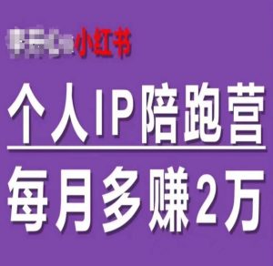 小红书个人IP陪跑营，60天拥有自动转化成交的双渠道个人IP，每月多赚2w-一起网赚吧