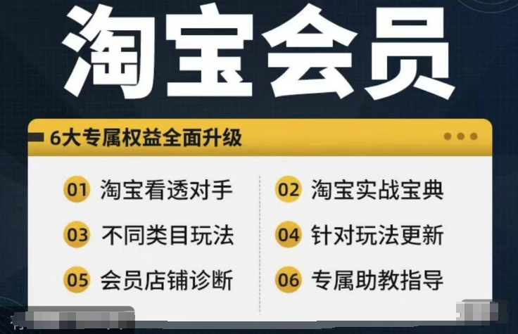 淘宝会员【淘宝所有课程，全面分析对手】，初级到高手全系实战宝典-一起网赚吧