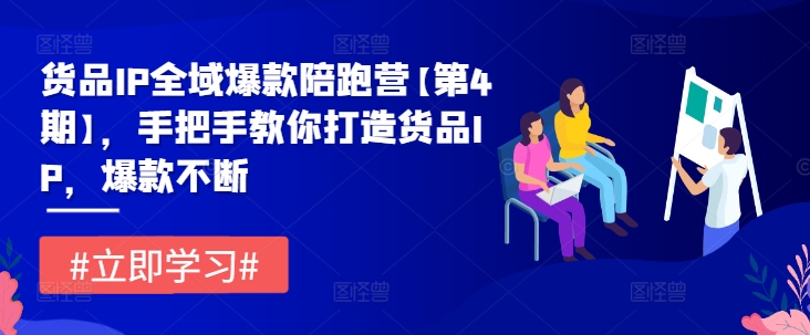 货品IP全域爆款陪跑营【第4期】，手把手教你打造货品IP，爆款不断-一起网赚吧