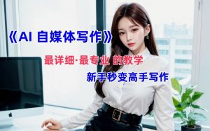 AI自媒体文章创作全网最详细教程，新手秒变写作高手，多方位发展-一起网赚吧