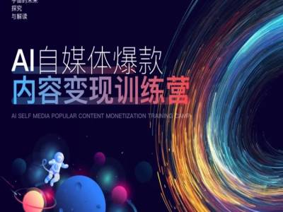 AI自媒体爆款内容变现训练营，20%底层逻辑，60%实操方法，20%案例拆解(即学即用)-一起网赚吧