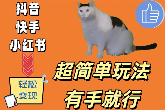 超简单玩法，有手就行，靠猫咪视频日入500+【揭秘】-一起网赚吧