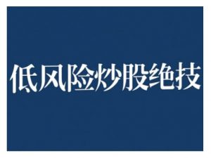 2024低风险股票实操营，低风险，高回报-一起网赚吧