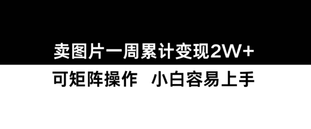 小红书【卖图片】一周累计变现2W+小白易上手-一起网赚吧