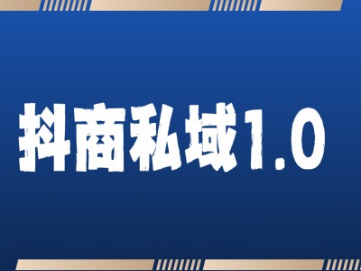 抖商服务私域1.0，抖音引流获客详细教学-一起网赚吧
