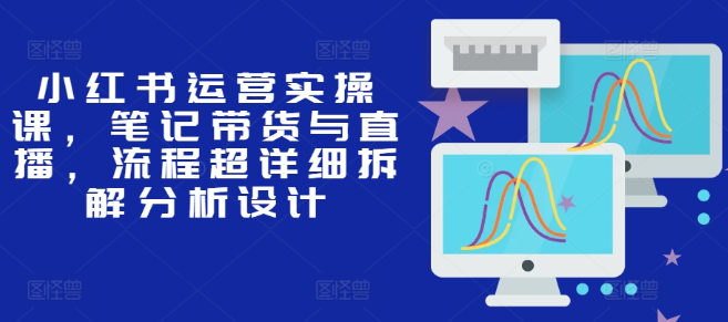 小红书运营实操课，笔记带货与直播，流程超详细拆解分析设计-一起网赚吧