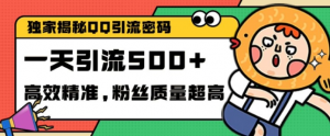 独家解密QQ里的引流密码，高效精准，实测单日加100+创业粉【揭秘】-一起网赚吧