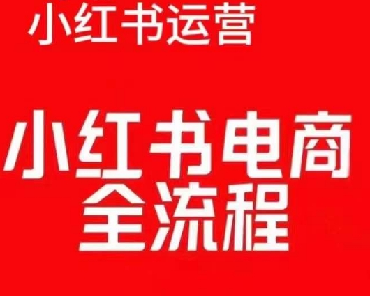 红薯电商实操课，小红书电商全流程-一起网赚吧