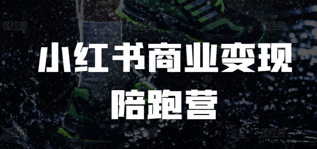 小红书商业变现陪跑营，小红书电商教程-一起网赚吧