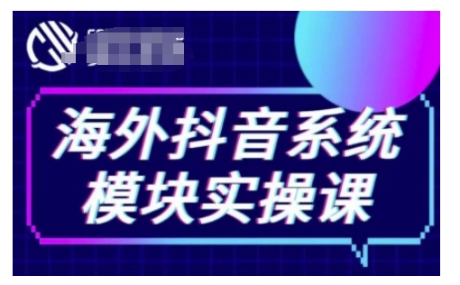 海外抖音Tiktok系统模块实操课，TK短视频带货，TK直播带货，TK小店端实操等-一起网赚吧